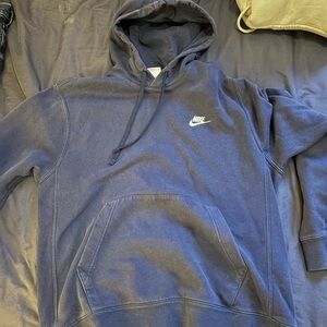 Nike Men's Dark Blue Hoodie